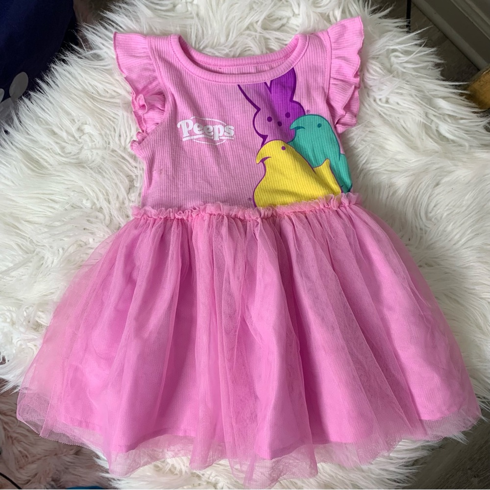 PEEPS Pink Easter Dress with Tulle Skirt